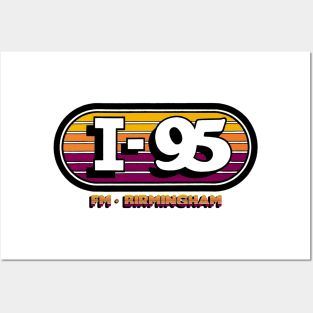 I-95 RETRO RADIO STATION BIRMINGHAM ALABAMA Posters and Art